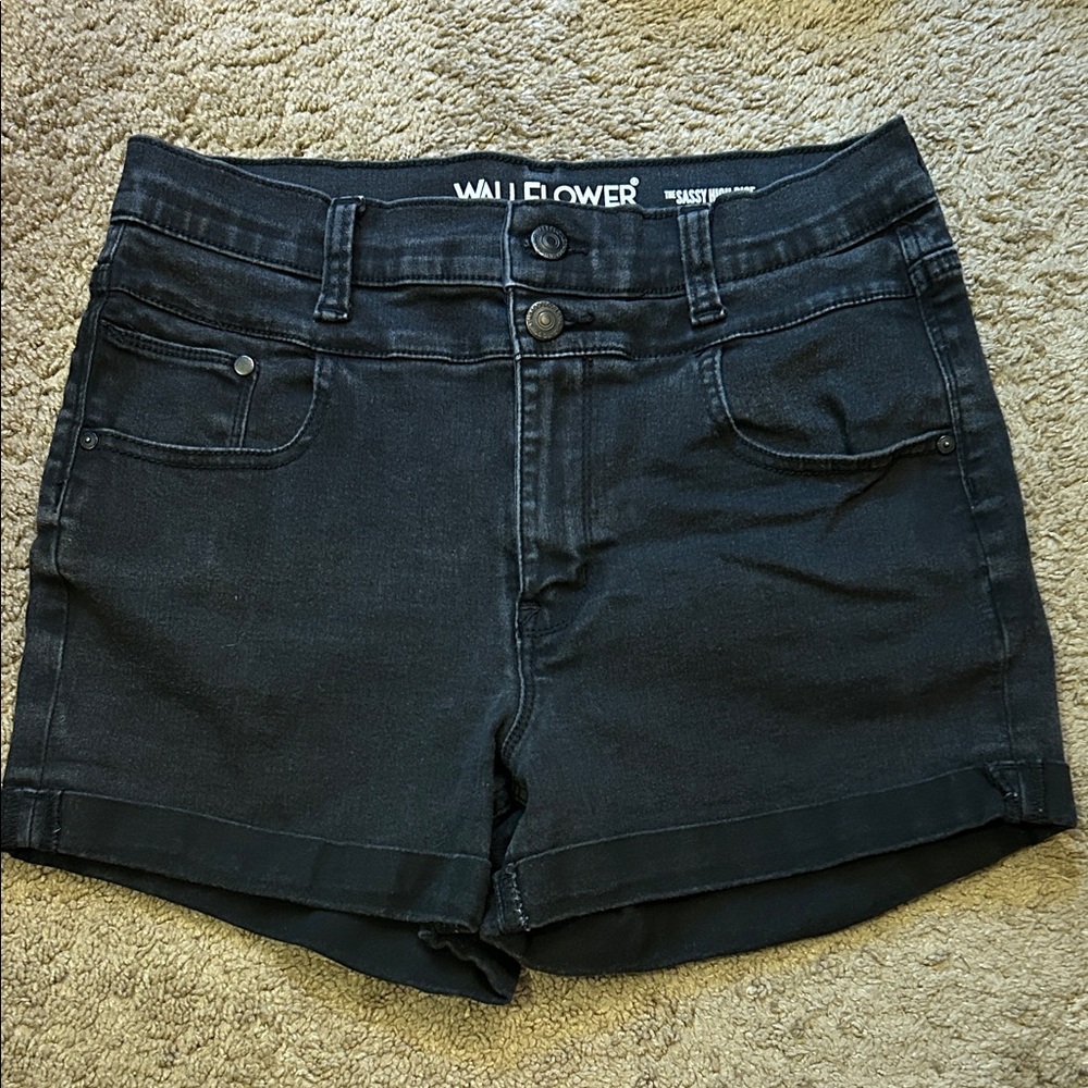 Wallflower Dark Denim Jean Shorts